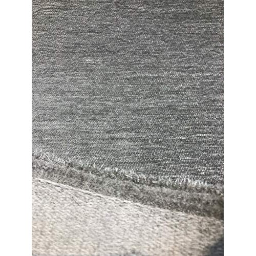 Barcelona Silver Soft Chenille Upholstery Fabric By The Yard
