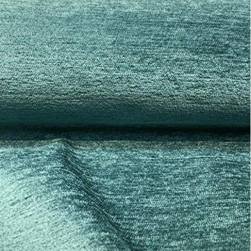 Barcelona Turquoise Teal Soft Chenille Upholstery Fabric By The Yard