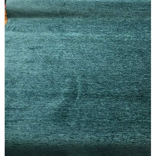 Barcelona Turquoise Teal Soft Chenille Upholstery Fabric By The Yard