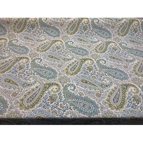 Blue Green Paisley Salisbury Breeze Richloom Fabric By the yard