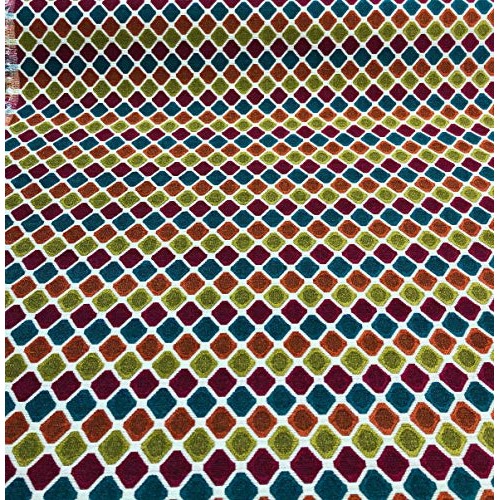 Evoque Candy Contemporary Geometric Upholstery Fabric by the yard