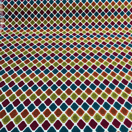 Evoque Candy Contemporary Geometric Upholstery Fabric by the yard
