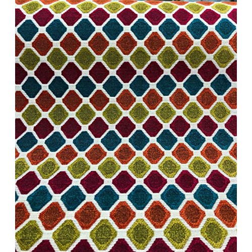 Evoque Candy Contemporary Geometric Upholstery Fabric by the yard