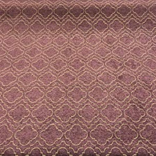 Fabricut Purple Gold Emblem Chenille Upholstery Fabric by the yard