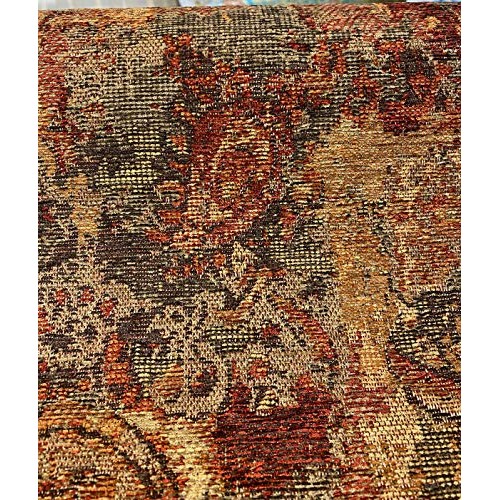 Hobo Patchwork Sunset TFA Chenille Upholstery Fabric By The Yard