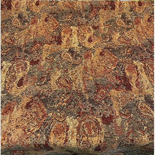 Hobo Patchwork Sunset TFA Chenille Upholstery Fabric By The Yard
