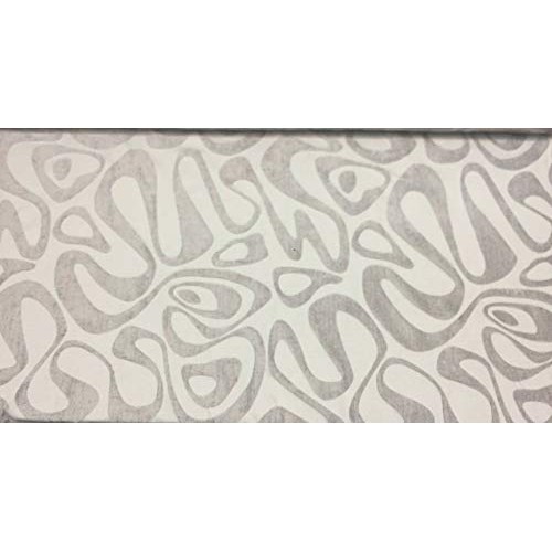 Kaleidoscope Abstract Chenille Gray Upholstery Fabric by the yard