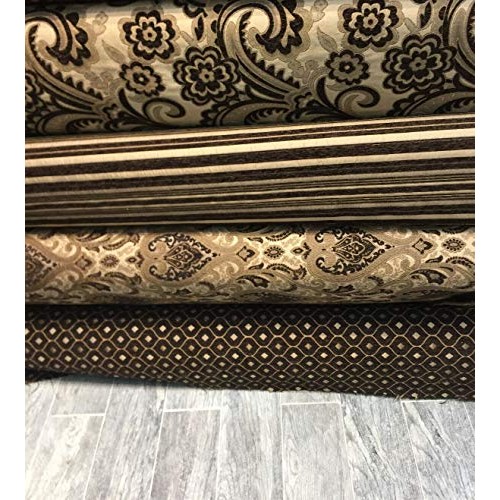 Mercedes Brown Diamond Chenille upholstery Fabric by the yard