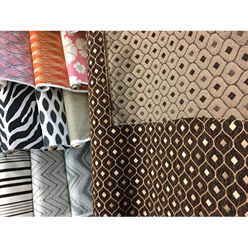 Mercedes Brown Diamond Chenille upholstery Fabric by the yard