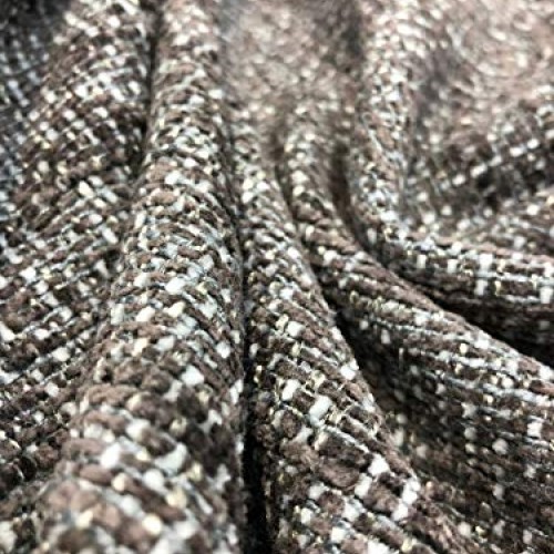 P Kaufmann Sashe Mink Tweed Chenille Upholstery Fabric by the yard