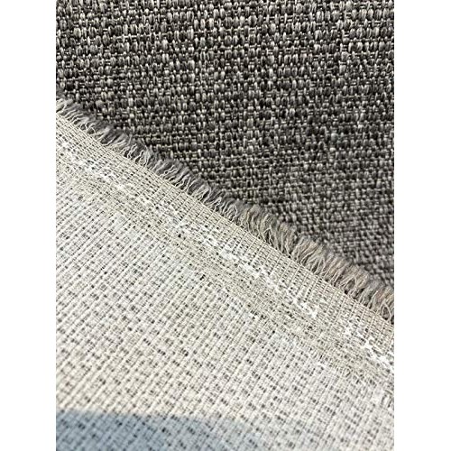 Richloom Classic Gray Tweed Chenille Upholstery Fabric by The Yard