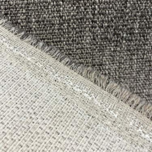 Richloom Classic Gray Tweed Chenille Upholstery Fabric by The Yard
