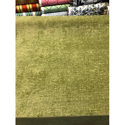 Roxy Avocado Soft Chenille Upholstery Fabric by the yard sofa chair