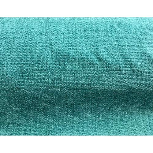 Roxy Light Teal Soft Chenille Upholstery Fabric By The Yard