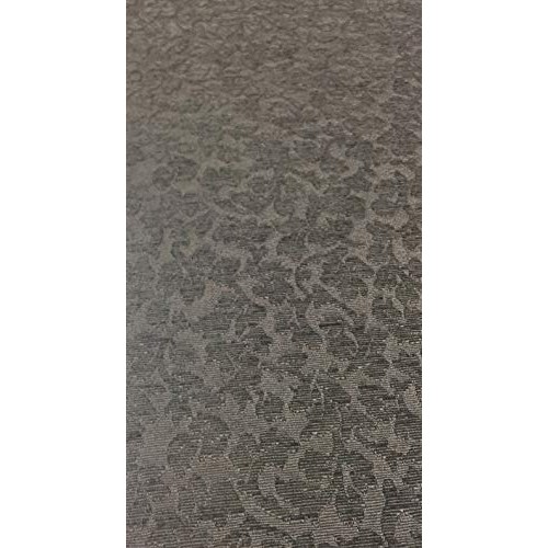 Toronto Leafs Charcoal Gray Floral Chenille upholstery Fabric by t...