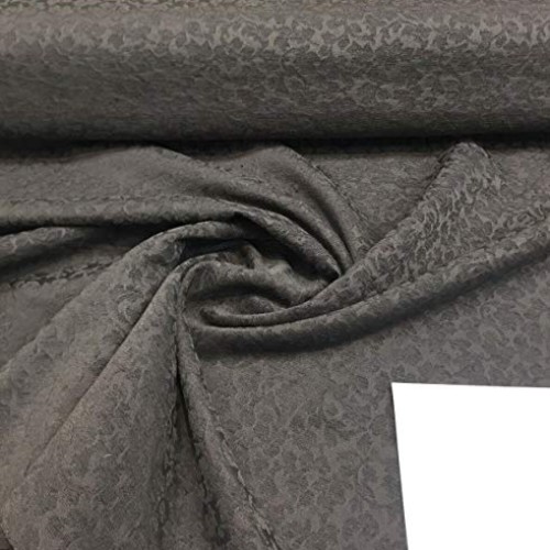 Toronto Leafs Charcoal Gray Floral Chenille upholstery Fabric by t...