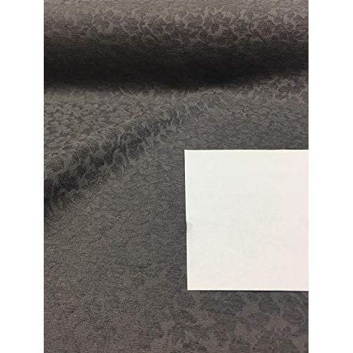 Toronto Leafs Charcoal Gray Floral Chenille upholstery Fabric by t...