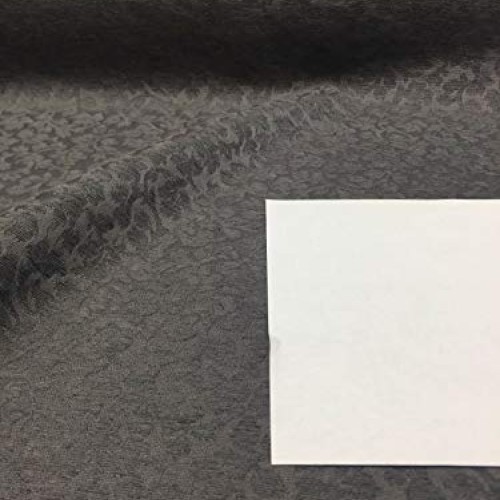 Toronto Leafs Charcoal Gray Floral Chenille upholstery Fabric by t...