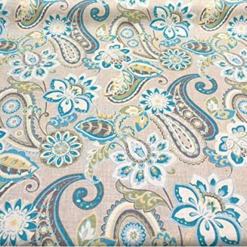 Waverly Wild Card Blue Mist Fabric By The Yard