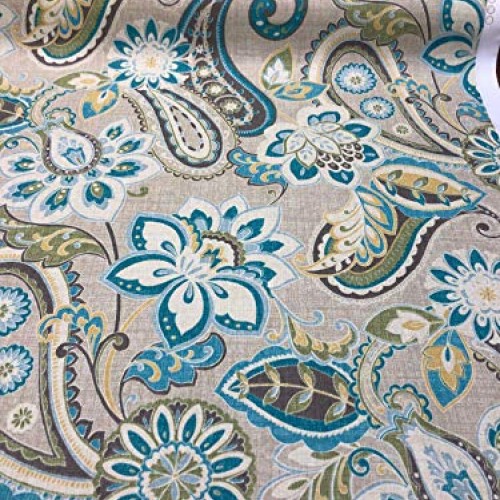 Waverly Wild Card Blue Mist Fabric By The Yard