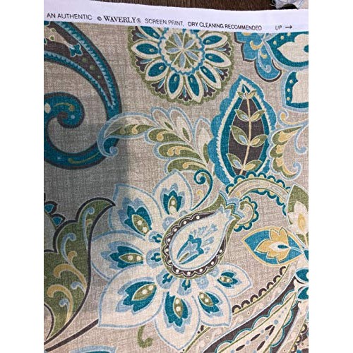 Waverly Wild Card Blue Mist Fabric By The Yard