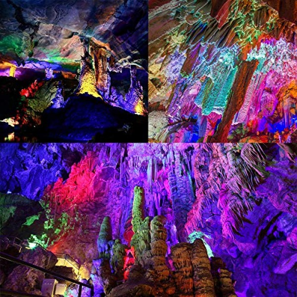 AFSEMOS 10W RGB Landscape Light,12V Low Voltage Color Changing Gar...