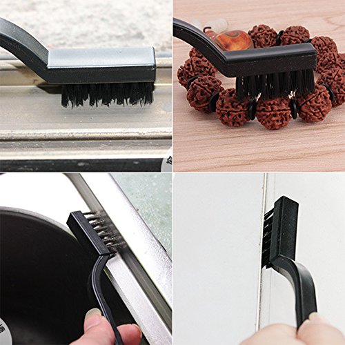 15 pieces Scratch Brush Stainless Steel + Brass+Nylon, AFUNTA Cu...