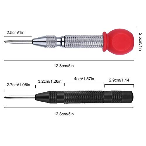 AFUNTA 3 Pcs Automatic Center Punch Tool, 5 inch Brass Spring Load...