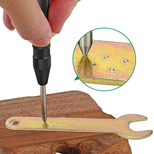 AFUNTA 3 Pcs Automatic Center Punch Tool, 5 inch Brass Spring Load...