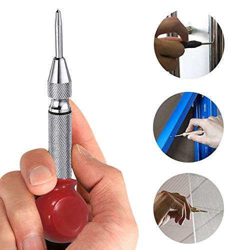 AFUNTA 3 Pcs Automatic Center Punch Tool, 5 inch Brass Spring Load...