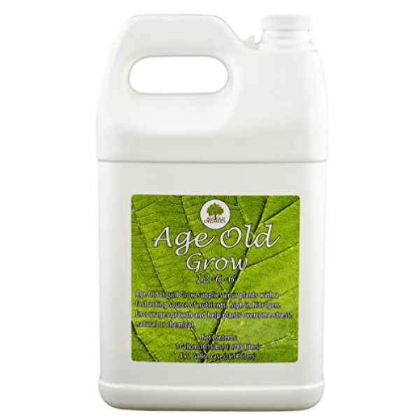 Age Old Organics 1GR4C Grow 12-6-6 Liquid Fertilizer, 1-Gallon