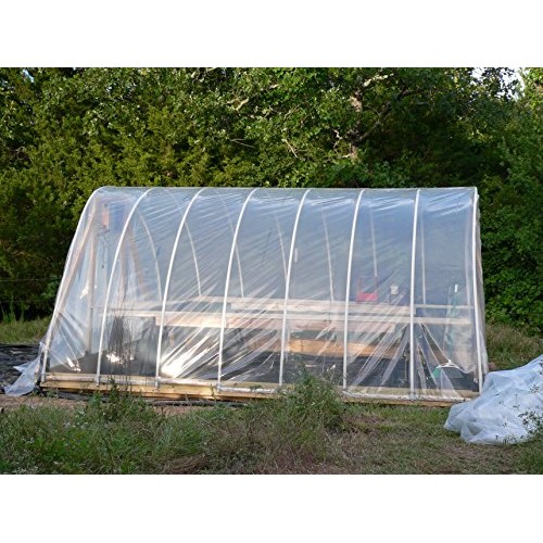 Agfabric 3.9Mil Plastic Covering Clear Polyethylene Greenhouse Fil...