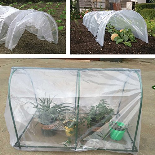 Agfabric 3.9Mil Plastic Covering Clear Polyethylene Greenhouse Fil...