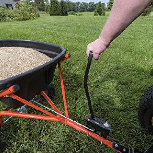 Agri-Fab 45-0527 110lb Tow Broadcast Spreader, 110 lb Capacity, Black