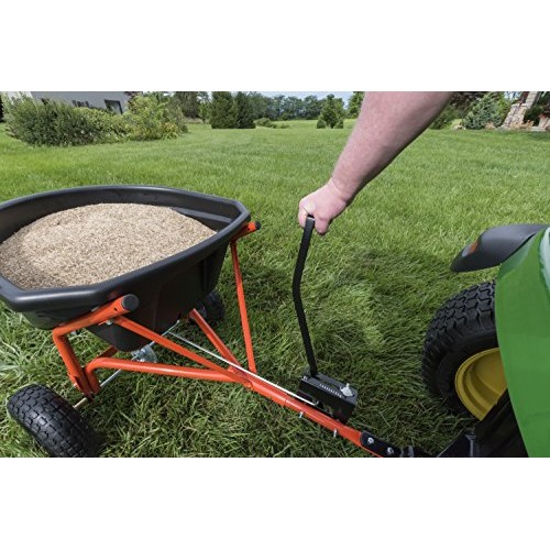 Agri-Fab 45-0527 110lb Tow Broadcast Spreader, 110 lb Capacity, Black
