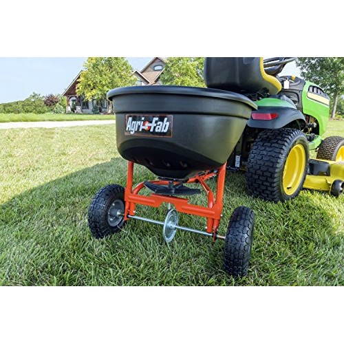 Agri-Fab 45-0527 110lb Tow Broadcast Spreader, 110 lb Capacity, Black
