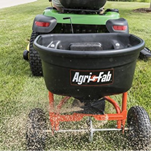Agri-Fab 45-0527 110lb Tow Broadcast Spreader, 110 lb Capacity, Black