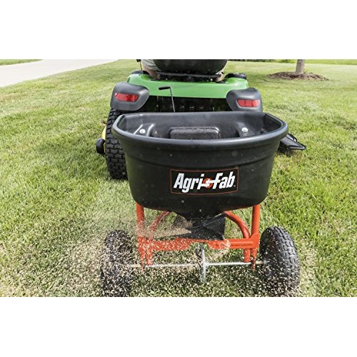 Agri-Fab 45-0527 110lb Tow Broadcast Spreader, 110 lb Capacity, Black