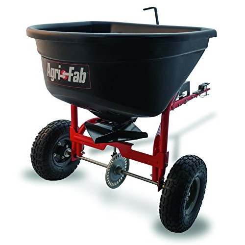 Agri-Fab 45-0527 110lb Tow Broadcast Spreader, 110 lb Capacity, Black