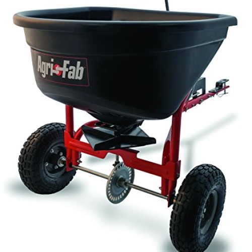 Agri-Fab 45-0527 110lb Tow Broadcast Spreader, 110 lb Capacity, Black