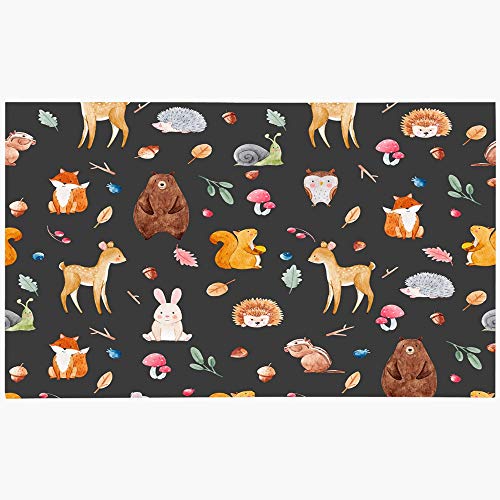 Ahawoso Doormat Door Mat 16x24 Inches Mushroom Watercolor Pattern ...