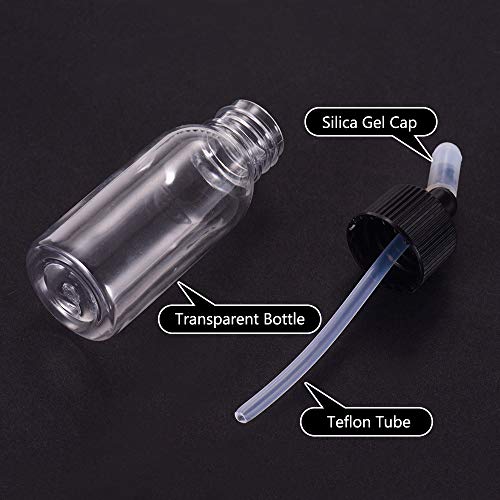 Aibecy Box of 10-Each 35cc/1.2-Ounce PET Transparent Airbrush Pain...