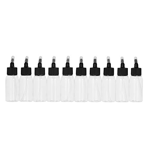 Aibecy Box of 10-Each 35cc/1.2-Ounce PET Transparent Airbrush Pain...