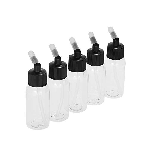 Aibecy Box of 10-Each 35cc/1.2-Ounce PET Transparent Airbrush Pain...