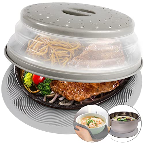 2 In 1, Aidacom Microwave Cover for Food & 10 Versatile Mat- Prev...