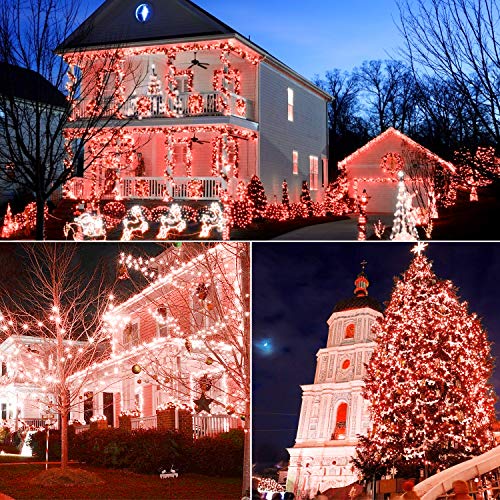 AIDDOMM LED Christmas Lights 100 Counts, for Outdoor and Indoor, C...
