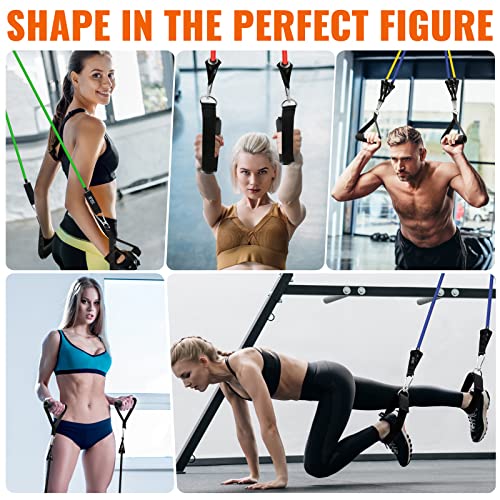 Resistance Band Set Workout Resistance Bands with Handles Stretch ...