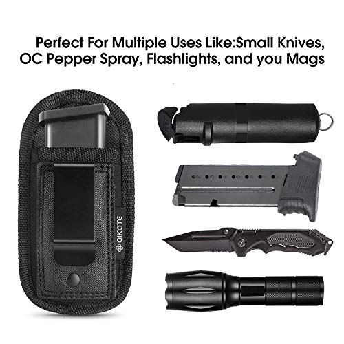 2 Pack Universal Magazine IWB Pouch Concealed Carry 9mm .40 .45 .3...