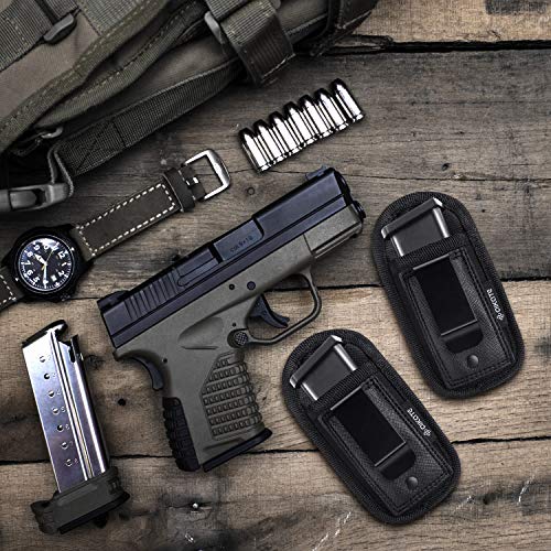 2 Pack Universal Magazine IWB Pouch Concealed Carry 9mm .40 .45 .3...