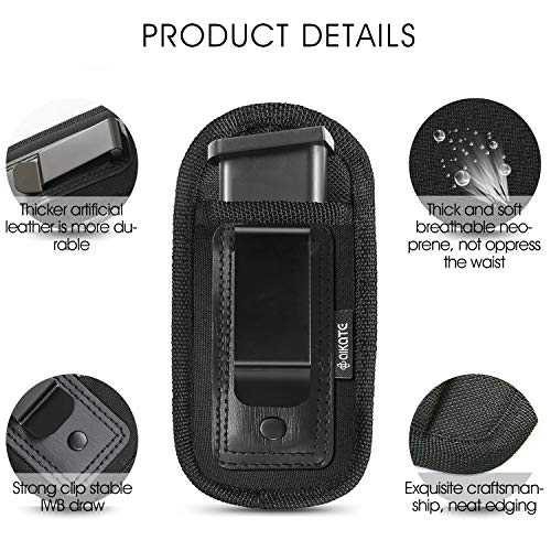 4-Pack Universal Magazine Holster Concealed Carry, IWB Hand Mag...